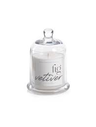 Apothecary Guild Scented Candle Jar with Glass Dome - Fig Vetiver