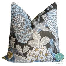 Mitford Charcoal Throw Pillow